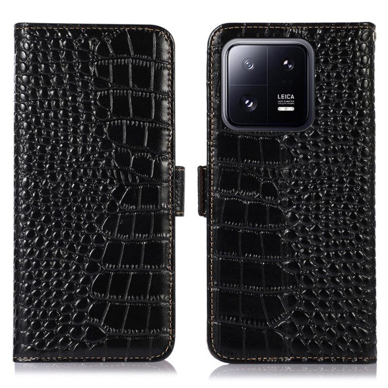 Nahkakotelo Xiaomi 13 Pro Crocodile Style Rfid