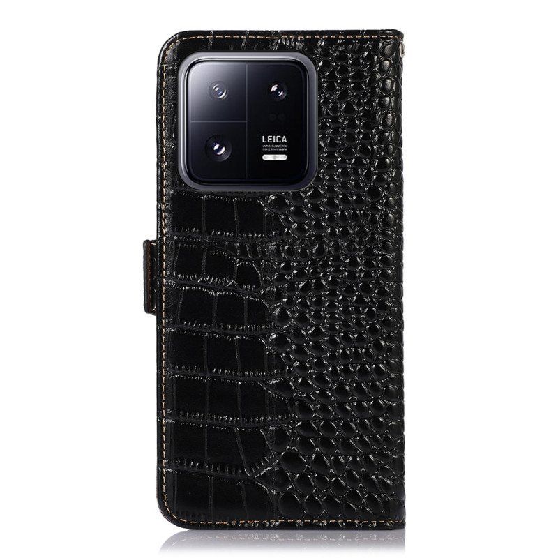 Nahkakotelo Xiaomi 13 Pro Crocodile Style Rfid