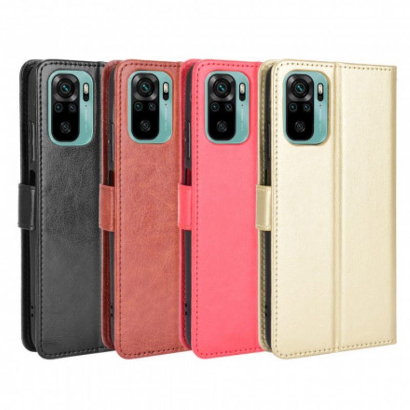 Nahkakotelo Xiaomi Redmi Note 10 / 10S Flashy Faux Leather