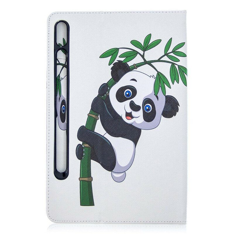 Nahkakuori Samsung Galaxy Tab S8 / Tab S7 Panda-tulostuskuvio