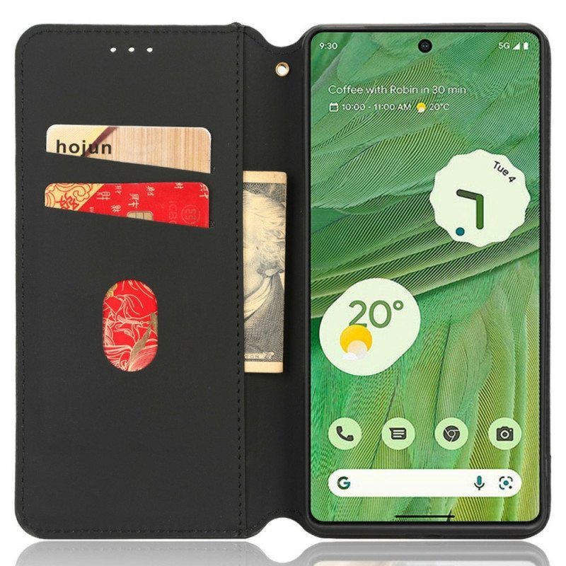 Puhelinkuoret Google Pixel 7 Kotelot Flip 3d Kuutiot