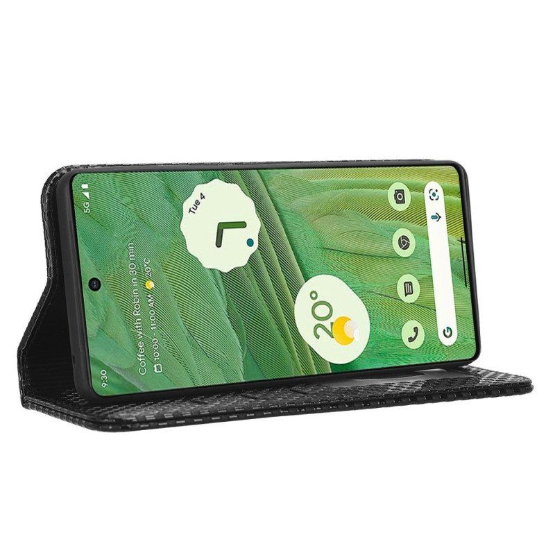 Puhelinkuoret Google Pixel 7 Kotelot Flip Teksturoitu