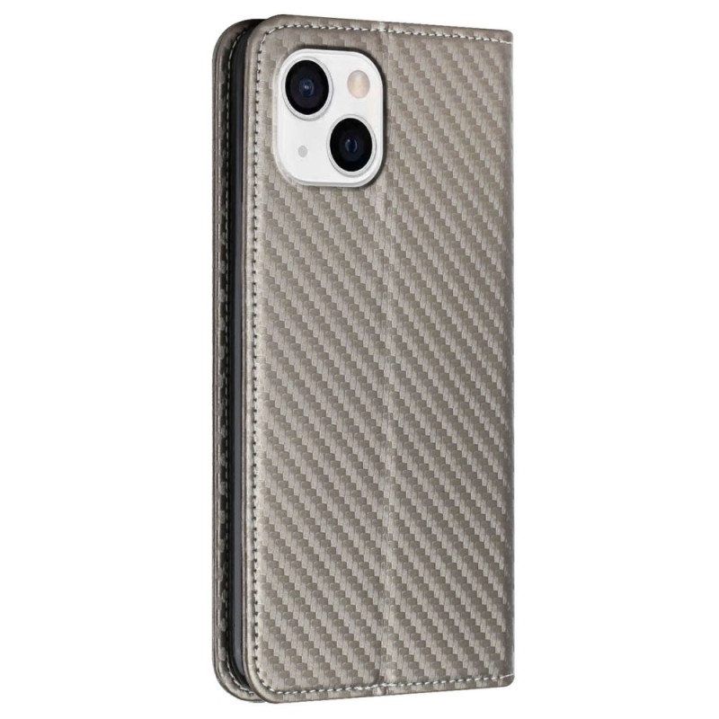 Puhelinkuoret iPhone 14 Suojaketju Kuori Kotelot Flip Strappy Carbon Fiber Style