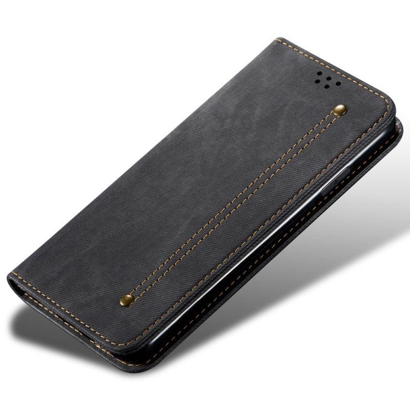 Puhelinkuoret OnePlus Nord 2T 5G Kotelot Flip Denim Kangas