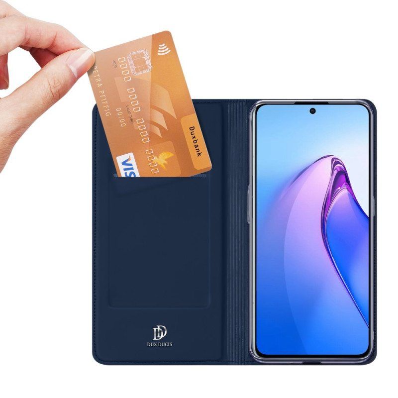 Puhelinkuoret Oppo Reno 8 Pro Kotelot Flip Skin Pro Dux Ducis