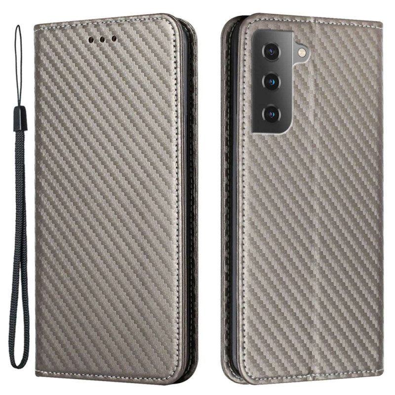 Puhelinkuoret Samsung Galaxy S23 5G Suojaketju Kuori Kotelot Flip Strappy Carbon Fiber Style