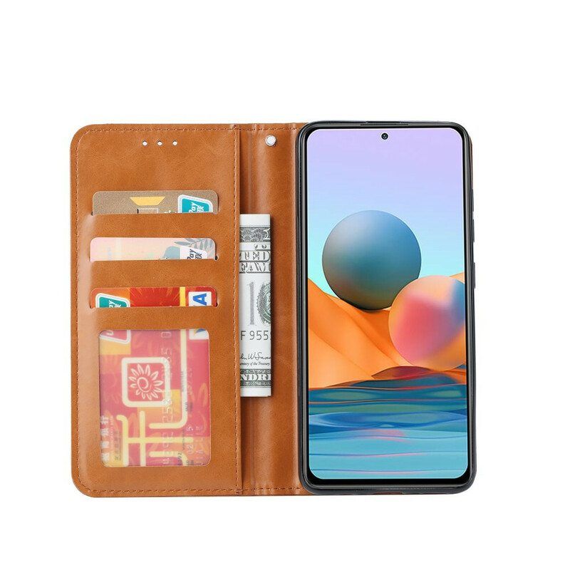 Puhelinkuoret Xiaomi Redmi Note 10 / 10S Kotelot Flip Keinonahkainen Korttikotelo