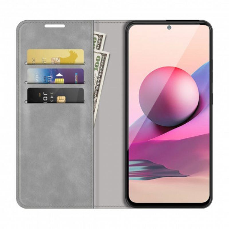 Puhelinkuoret Xiaomi Redmi Note 10 / 10S Kotelot Flip Skin-touch