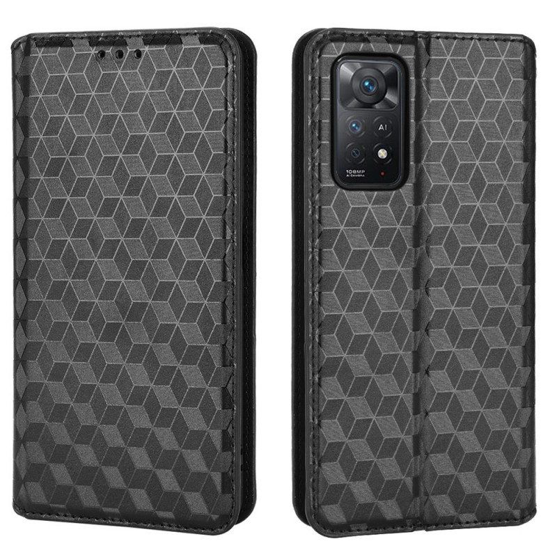 Puhelinkuoret Xiaomi Redmi Note 11 Pro / 11 Pro 5G Kotelot Flip 3d Diamond Leather Effect