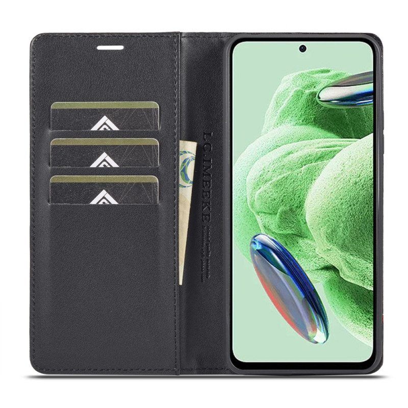 Puhelinkuoret Xiaomi Redmi Note 12 5G Kotelot Flip Hiilikuitu Lc.imeeke