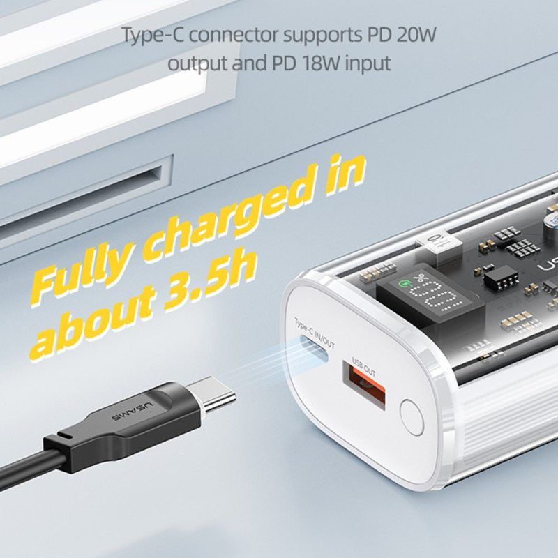 Ulkoinen Akku 9000 Mah Kaksiporttinen Digitaalinen Näyttö